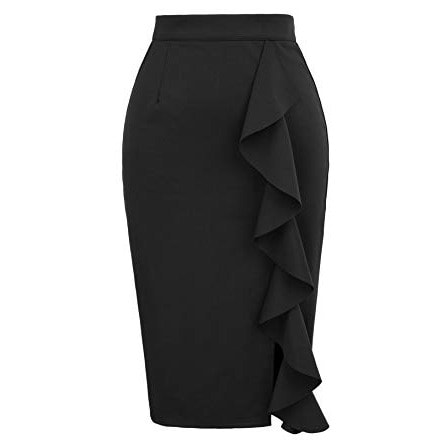 bodycon frill skirt