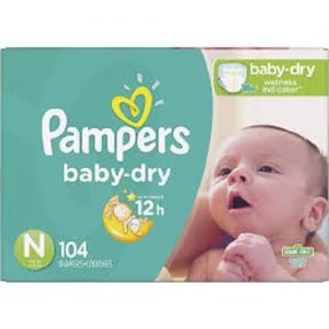 Pampers Newborn Baby Dry Disposable Baby Diapers, Super Pack Of 104 Count discountshub