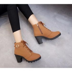 Fashion Boots For Ladies -Brown discountshub