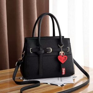 Fastshipping Love Pendant Handbag - Black discountshub