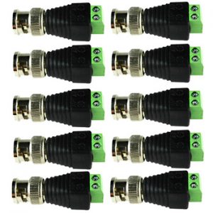 Free Shipping 10PCS BNC CCTV Connectors for AHD Camera CVI Camera TVI Camera CCTV Camera Coax/Cat5/Cat6 Cables discountshub