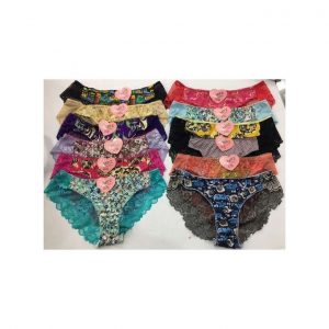 Ladies Panties Cotton With Back Lace Best Offer - 6 IN 1 discountshub