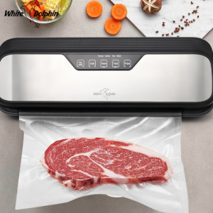 Best Electric Vacuum Sealer Machine 220V 110V With 10pcs Food Saver Bags Household Automatic Food Vacuum Packaging Machine discountshub