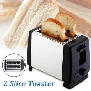 Electric 2 Slices Bread Toaster Sandwich Grill Machine discountshub