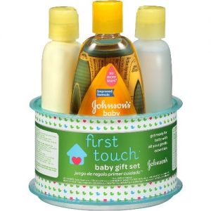 Johnson & Johnson First Touch Gift Set Baby Bath And Baby Skin Care Products- 4 Items discountshub