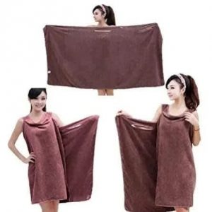 Ladies Wearable Towel- Brown discountshub