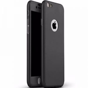 360 Degree Protective Case & Glass For iPhone 6/6s-Black discountshub