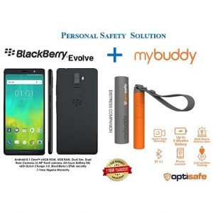 BlackBerry Evolve Smartphone - 4GB RAM - 64GB ROM + Mybuddy Distress Companion discountshub