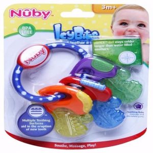 Nuby IcyBite Cooling Baby Teether Keys discountshub