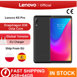 Original Global Version Lenovo K5 Pro 4GB RAM 64GB ROM Snapdragon 636 Octa Core Four Cameras 5.99 inch 4G LTE Smartphone discountshub