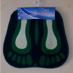 Feet Shaped Floor Mat - Green discountshub