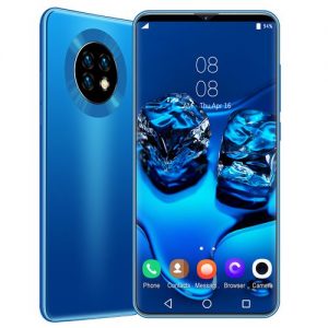 LOGY Ultra HD 4k Smartphone 6.1-inch Full Display 13MP+24MP Andriod 10.0 Smartphone-Blue discountshub