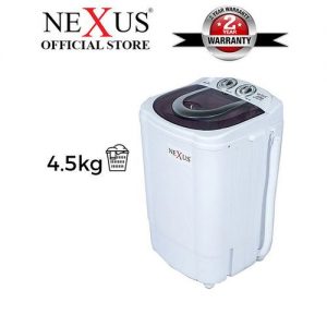 Nexus 4.5kg Single Tub Washing Machine (NX-WM-4SASR) discountshub