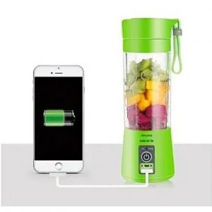 Portable Rechargeable Usb Blender - 2 Blades - Green discountshub