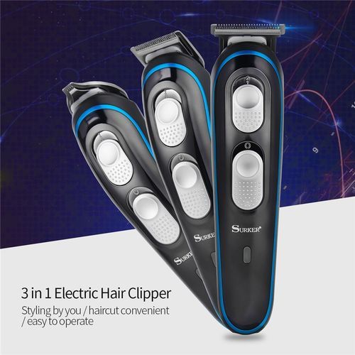 Professional 3 In 1 Electric Hair Clipper Set Rechargeable - Discountshub