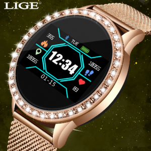 LIGE Fashion smart watch women men Sport waterproof clock Heart rate sleep monitor For iPhone Call reminder Bluetooth smartwatch discountshub