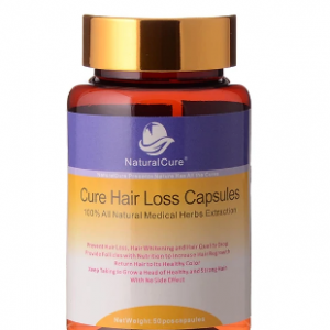 NaturalCure Cure Hair Loss Capsules, Protect Hair From Falling, Nourish Hair Follicles, Return to Its Original Color, 50pills discountshub