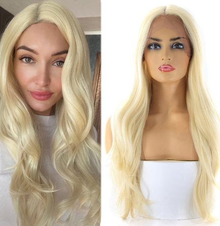 Synthetic lace front outlet wigs color