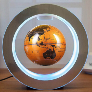 4inch round LED Globe Magnetic Floating globe Geography Levitating Rotating Night Lamp World map school office supply Home decor discountshub