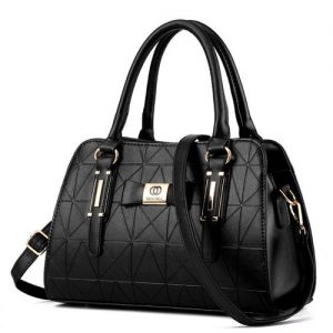 Ladies Handbag For Women Purse Crossbody Bag Satchel - Black discountshub