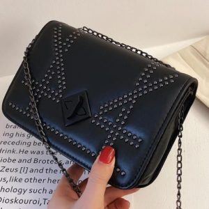 Quality Women Small Shoulder Bag Ladies Handbag - Black discountshub