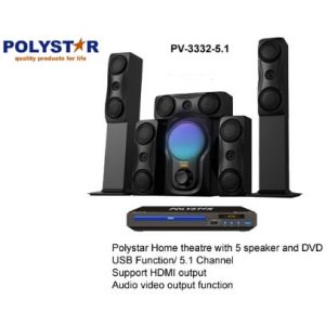 Polystar Channel Home Theatre + Dvd Player Pv-3332-5.1 discountshub