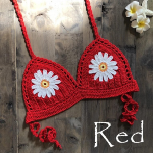 9 Color 2019 Sexy Bikini Top Women's Halter Neck Crop Top V Knit Crochet Cami Summer Fashion Bikini Lace Crochet Hollow Out Bra discountshub